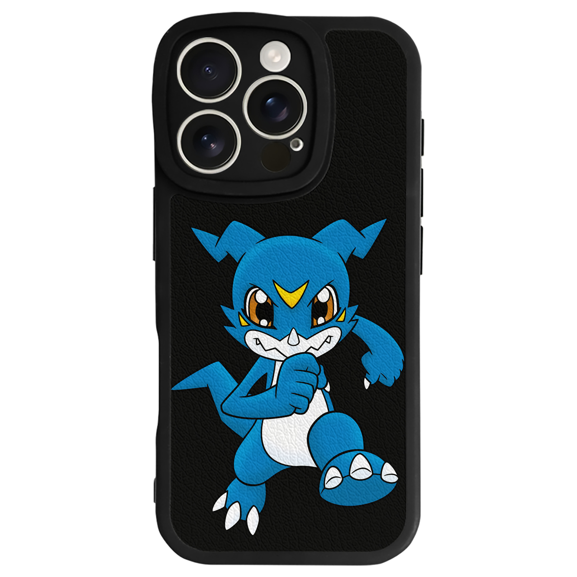 （画像用） Digimon デジタルモンスター/デジモン 【iPhone 16シリーズ対応】シリコンスマホケース（レザー調） 材質：シリコン